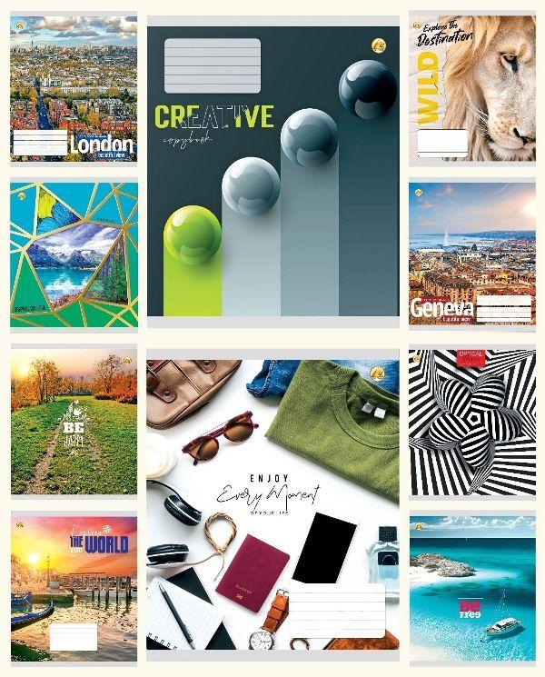 Зошит 96 арк. клітинка "Тетрада" / Мікс