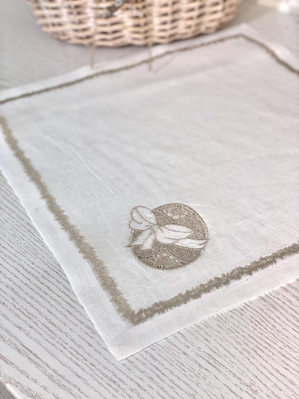 Вишита Великодня серветка 40х40 см. Limaso, фото 1