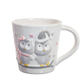 Чашка "Зимова пара сов", 350 мл. ELISEY