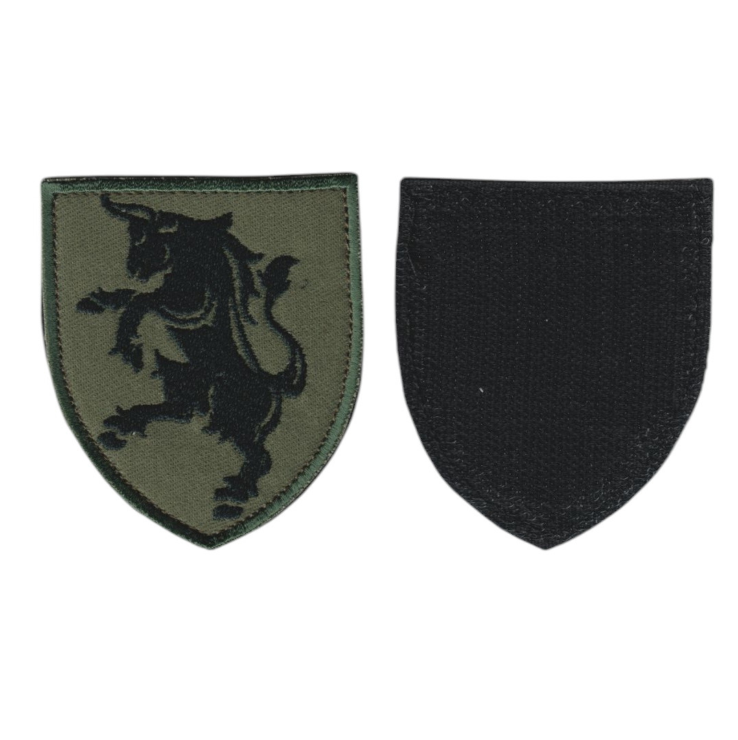 Шеврон військовий / армійський, 43 ОМБР, на липучці, олива, ЗСУ. 8,5 см * 7 см, фото 1