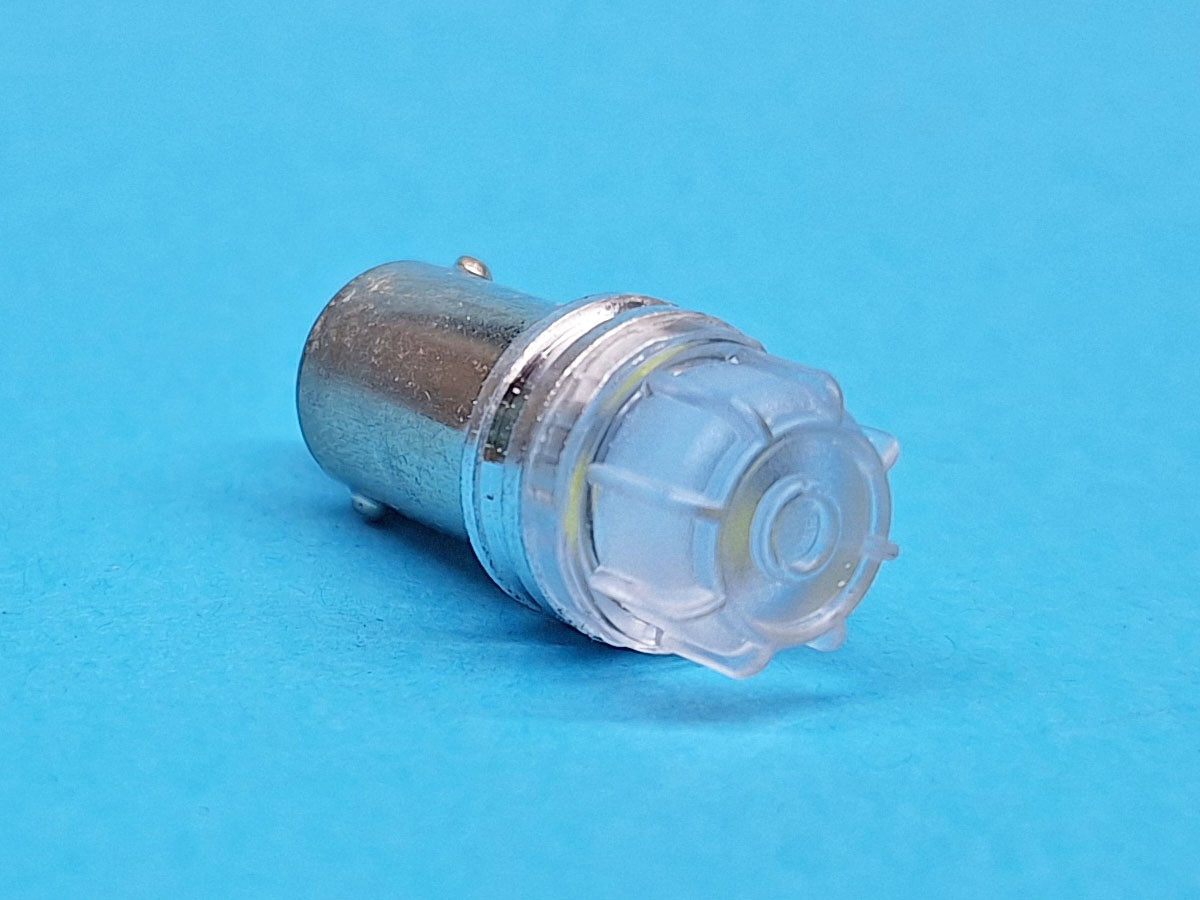Світлодіодна лампа T8,5 BA9S 3 SMD 2835 12V WHITE з матовою лінзою (NUT SM)