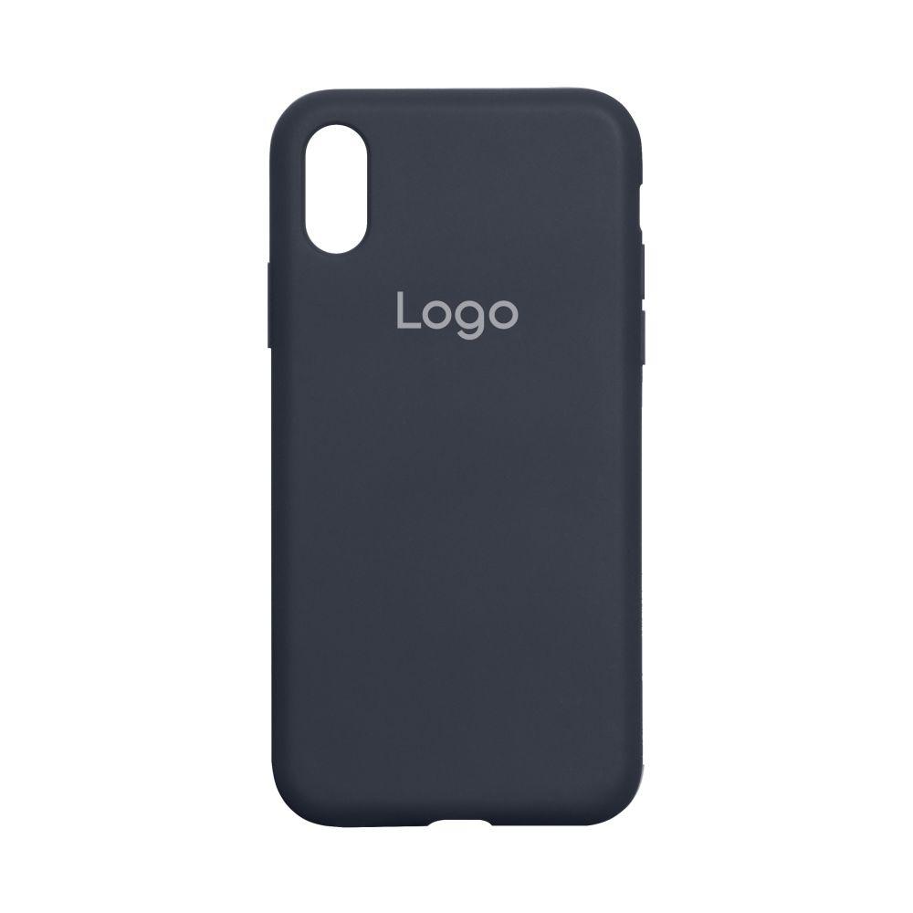 Чохол Silicone Case Full Size (AA) для iPhone X/Xs Колір 08.Dark Blue