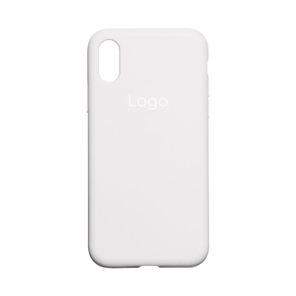 Чохол Silicone Case Full Size (AA) для iPhone X/Xs Колір 09.White