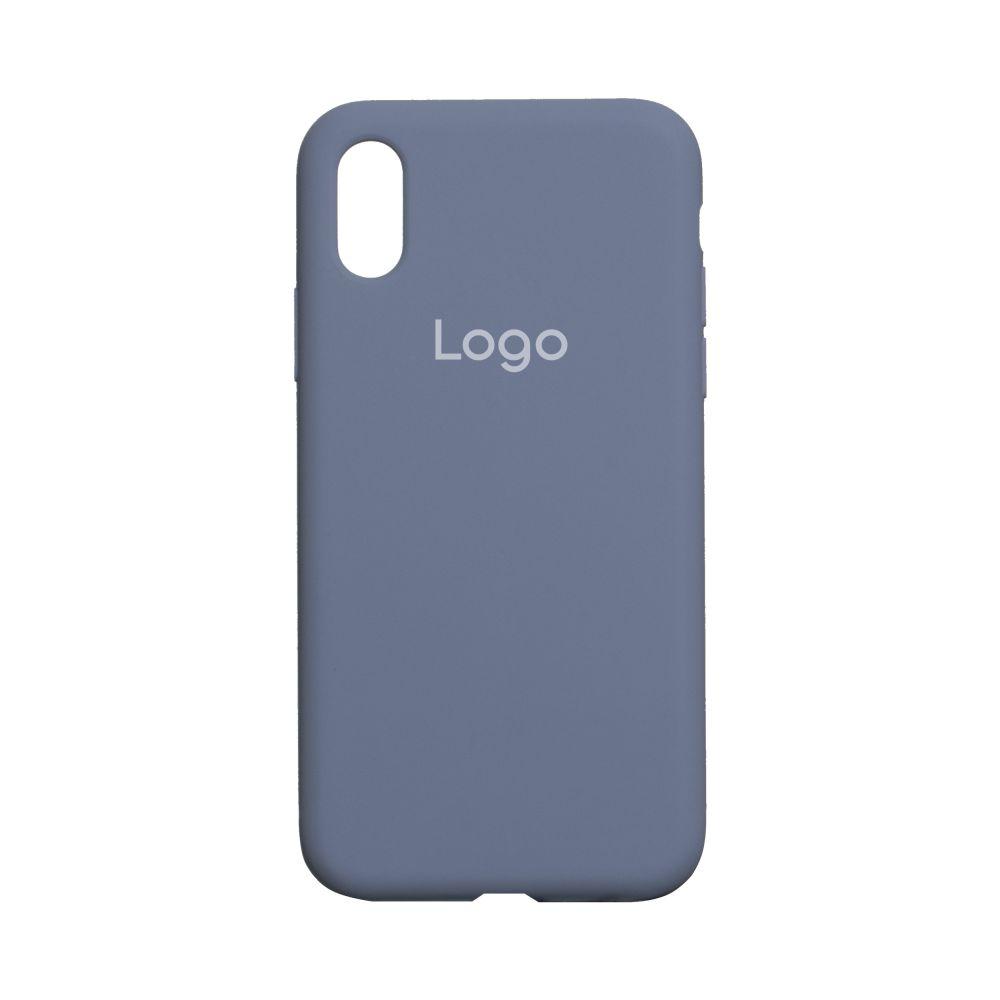 Чохол Silicone Case Full Size (AA) для iPhone X/Xs Колір 28.Lavender Grey