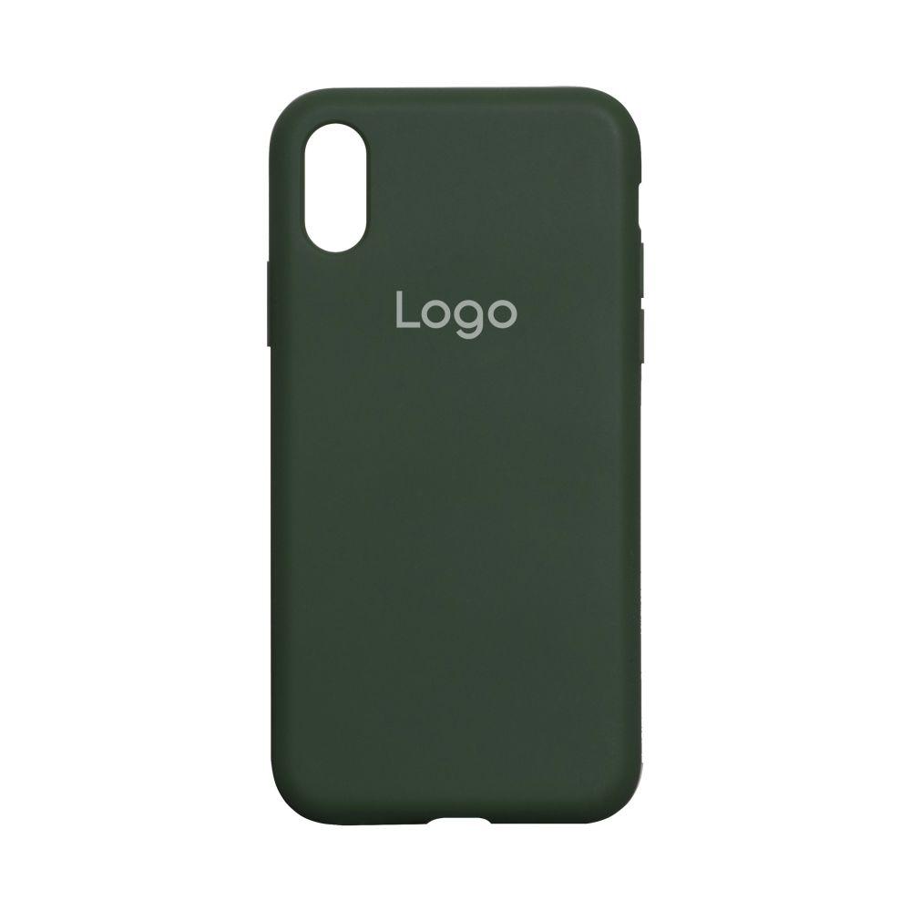 Чохол Silicone Case Full Size (AA) для iPhone X/Xs Колір 54.Atrovirens