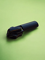 Бігунок на спіральну блискавку Чорний Тип 5, з фіксатором