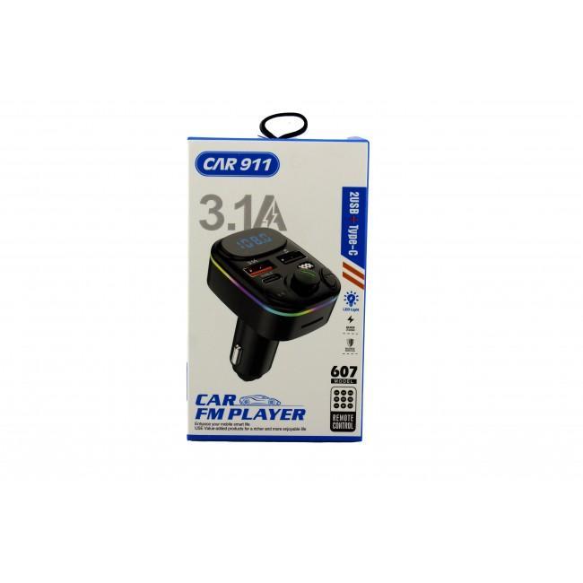 Трансмітер FM MOD HZ 607 BT 2USB+ TYPE C Лучшая цена