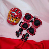 Захисне спорядження - шолом, наколінники, налокітники; захист на зап'ясті (Тачки) [tsi261300-TSI], фото 2