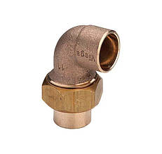 З'єднання розбірне для мідної труби VIEGA 15x1/2" (ВР) кутове “американка” (бронза) 114787