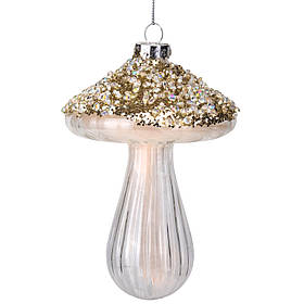 Ялинкова іграшка "Золотий гриб", 14 см ELISEY