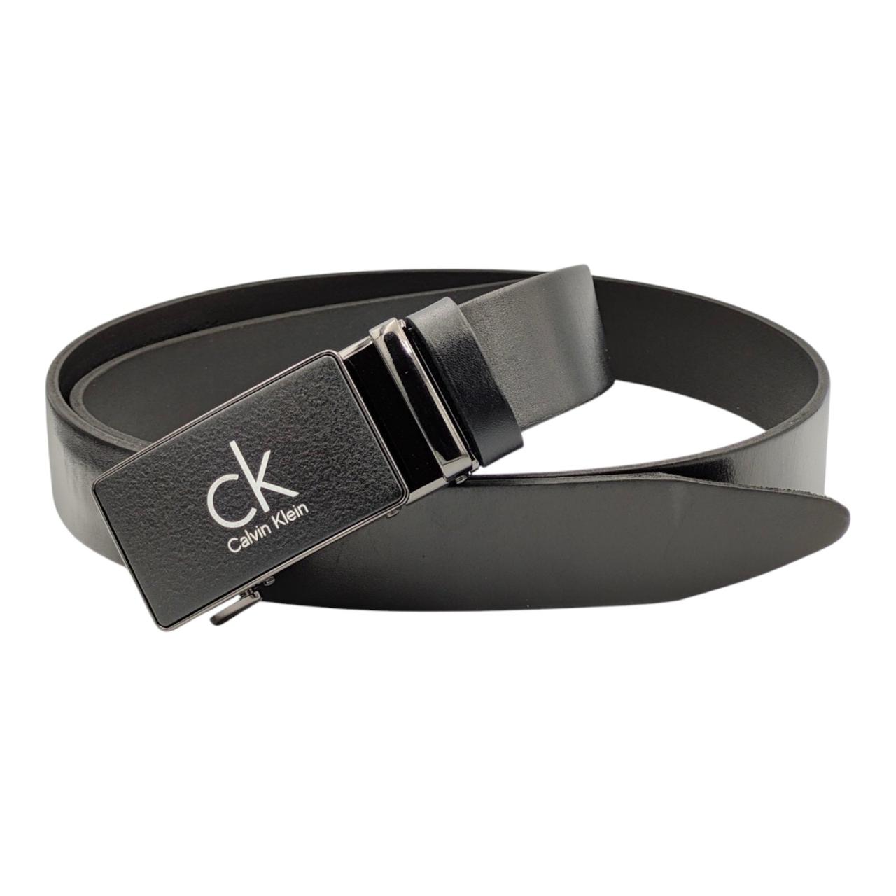 Ремінь чоловічий шкіряний, пряжка "наждак". Арт.:RMBAKA0027-35