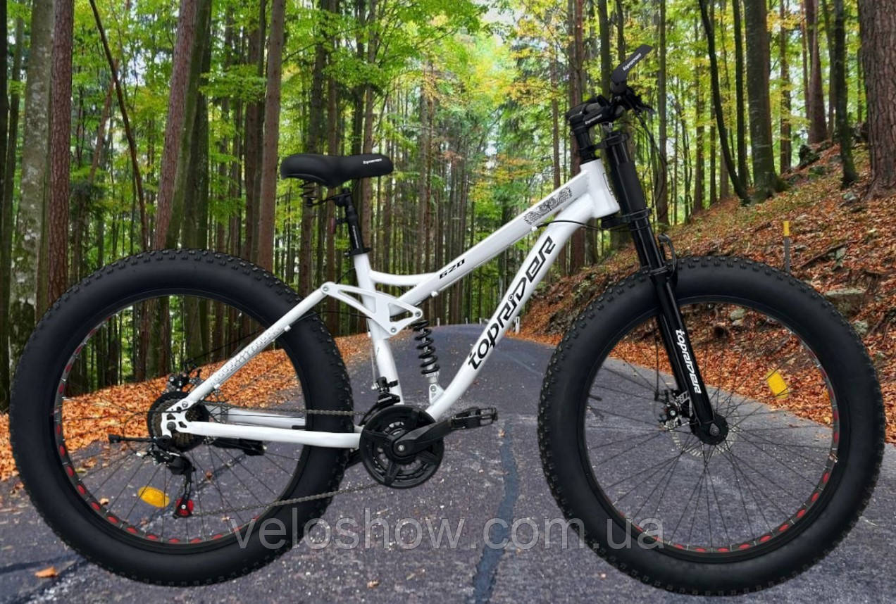 Двопідвісний фетбайк 26/4.0 Panther позашляховик (fatbike) білий (2025)