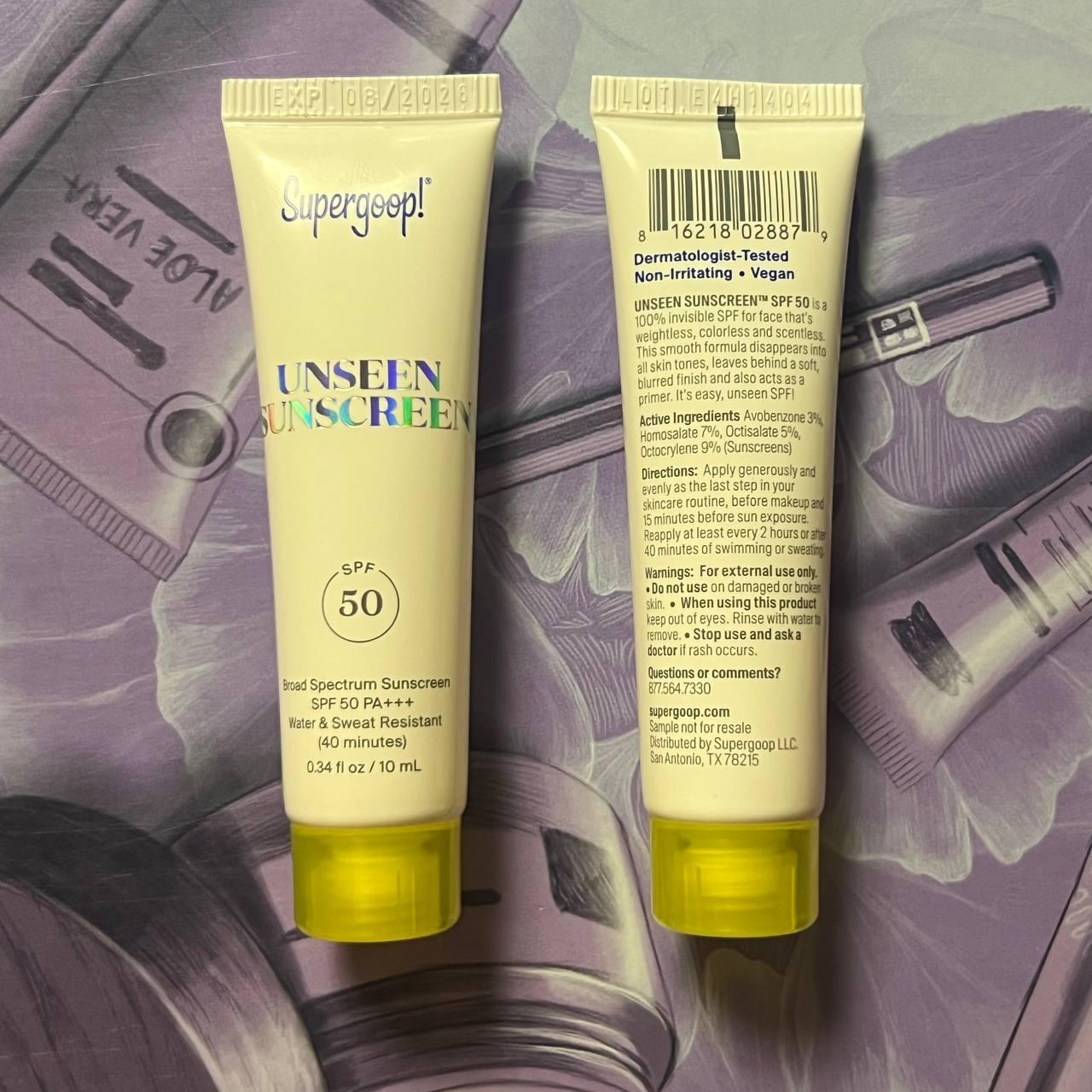 Сонцезахисний крем SUPERGOP! Unseen Sunscreen SPF 50 10 мл