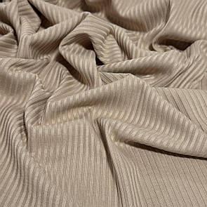 Трикотаж Мустанг рубчик (Локшина) 3x2 Бежевий