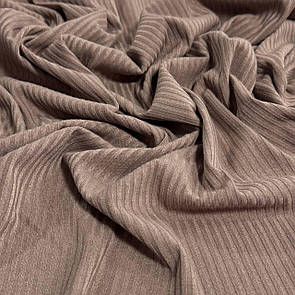 Трикотаж Мустанг ширина смужки 3x2 см Капучіно