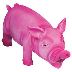 Іграшка для собак Flamingo Pink Pig Порося хрюкаюче латекс 22 х 10 х 10 см