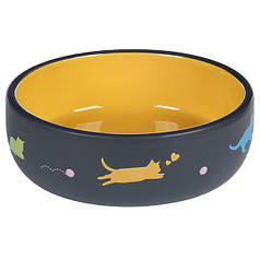 Миска для котів Flamingo Rani Round керамічна 380 мл