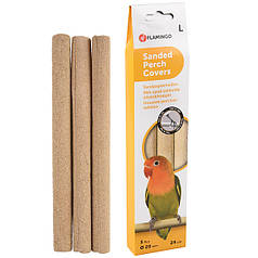 Чохол на жердочку для птахів Flamingo Sanded Perch Covers із піщаним покриттям 20 мм х 24 см, 3 шт