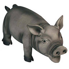 Іграшка для собак Flamingo Black Pig Порося зі звуком латекс 21 х 8 х 10 см