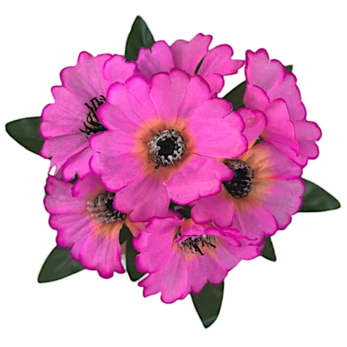 Штучні квіти букет кольорові примули бордюрні, 25см, фото 1