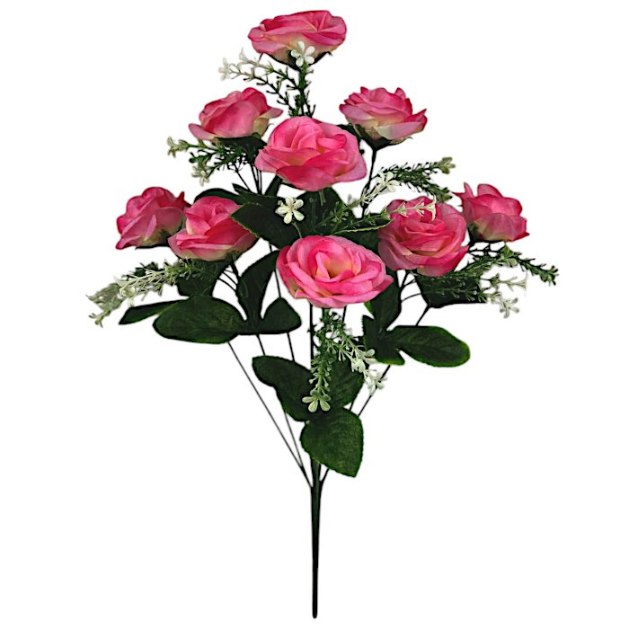 Штучні квіти букет троянди на високій нозі, 48см, фото 1