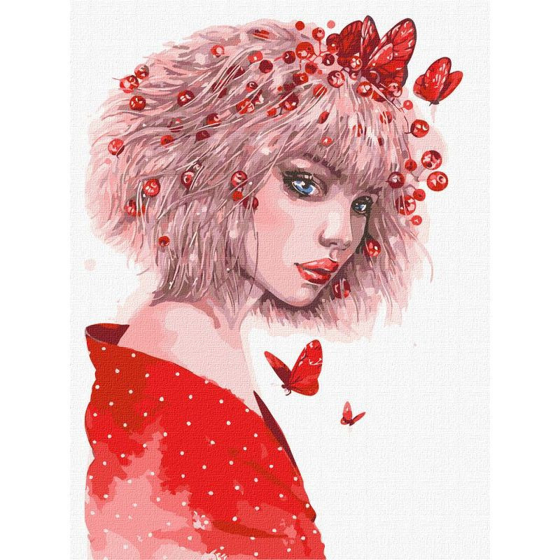 Картина за номерами "Поцілунок метеликів" ©lesya_nedzelska_art Ідейка KHO4955 30х40 см