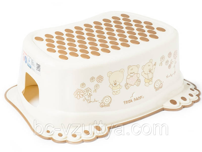 Сходинки дитячі антиковзкі у ванну Teddy Bear  beige