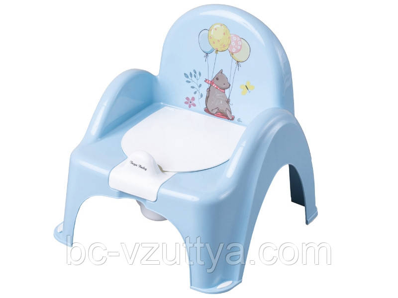Горщик-стілець дитячий з музикою FOREST FAIRYTALE light blue