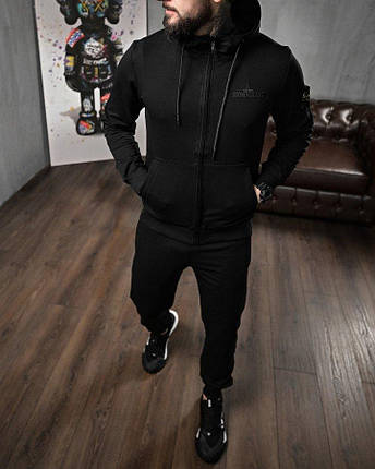 Спортивний костюм Stone total black 4 ДЛ6276, фото 1