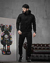 Спортивний костюм Stone total black 4 ДЛ6276, фото 3