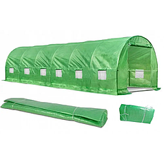 Плівка для теплиці 18 м2 (6х3х2м) 140 г/м2, UV, вітростійка, морозостійка, Зелена
