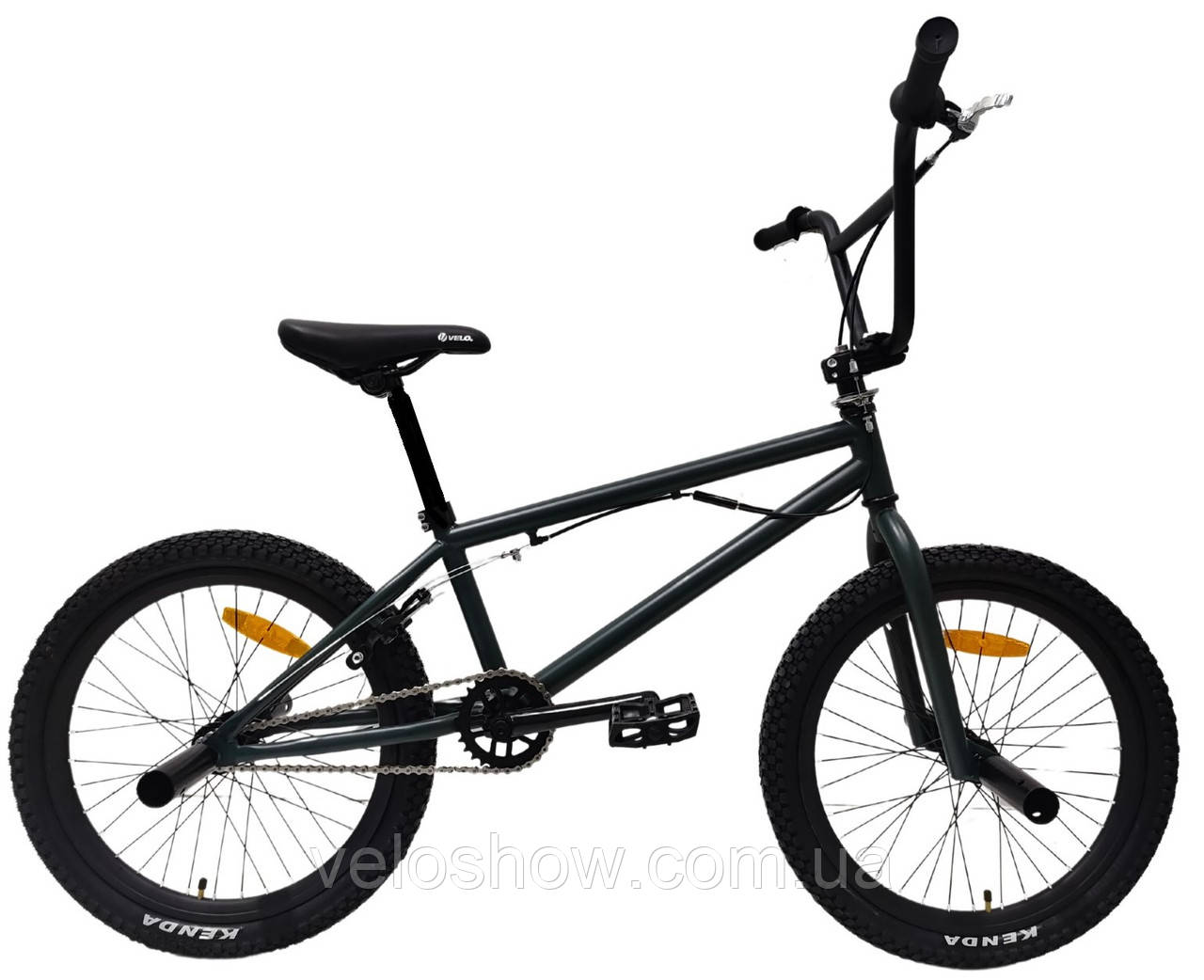 Стрибковий 20 BMX Titan Flatland трюковий велосипед (розворот керма 360) чорний матовий