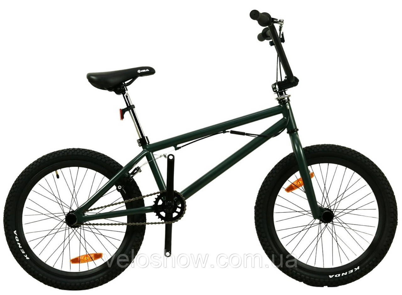 Стрибковий 20 BMX Titan Flatland трюковий велосипед (розворот керма 360) хакі матовий