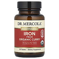 Залізо з органічної карі, Iron From Organic Curry, Dr. Mercola, 30 таблеток