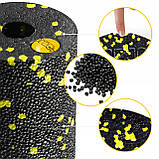 Масажний ролик 4FIZJO Mini Foam Roller 15 x 5.3 см (валик, ролер) Black/Yellow (P-5907222931790), фото 7
