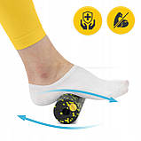 Масажний ролик 4FIZJO Mini Foam Roller 15 x 5.3 см (валик, ролер) Black/Yellow (P-5907222931790), фото 5