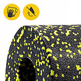 Масажний ролик 4FIZJO Mini Foam Roller 15 x 5.3 см (валик, ролер) Black/Yellow (P-5907222931790), фото 4