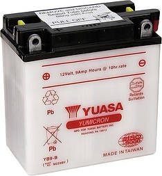 Мото акумулятор 12V 9,5Ah (137х77х141 мм) Мотоакумулятор для Скутера Мопеда Yuasa YB9-B