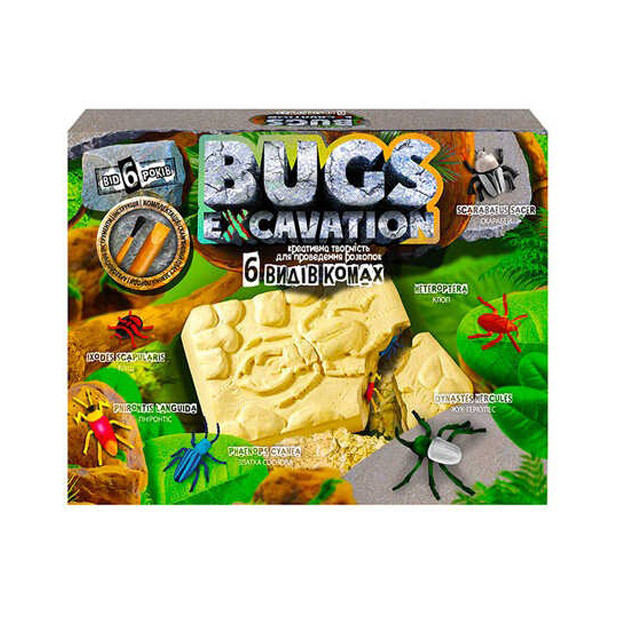 Дитячий набір для проведення розкопок "Bugs Excavation" Жуки Danko Toys BEX-01U Укр BEX-01-05U, фото 1