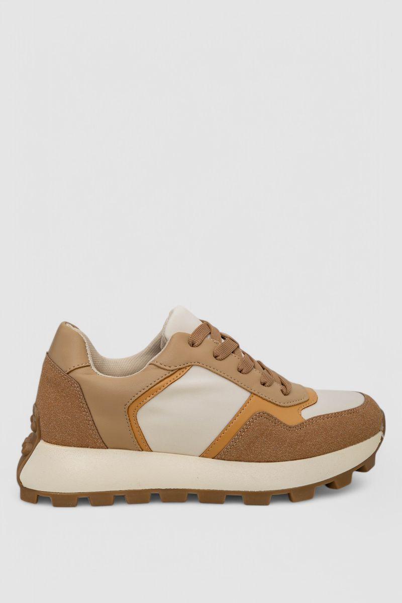 Кросівки жіночі демісезонні, колір бежевий, 248R212, фото 1