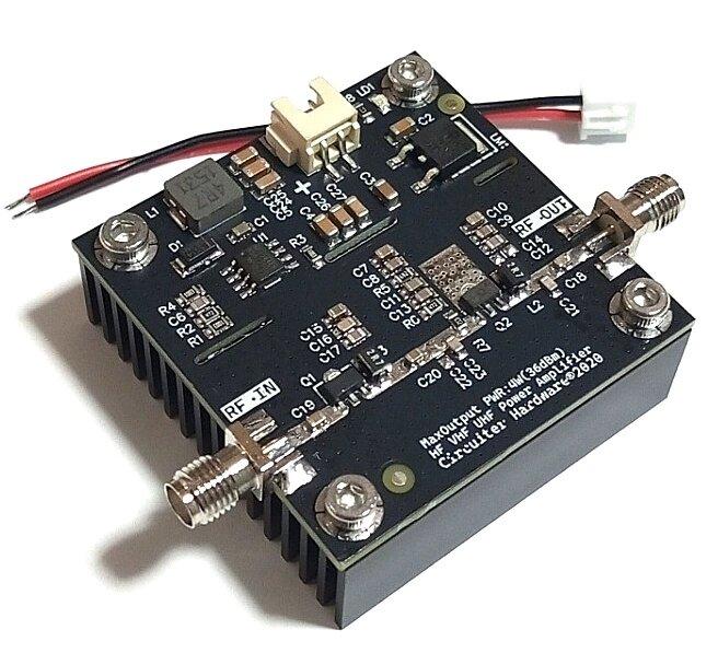Підсилювач потужності 0,5 - 800 МГц 4 Вт (36 дБм) Wishcolor SBB5089 мікрохвильовий VHF UHF RF, напруга 15-30 В