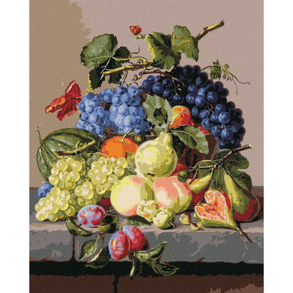 Картина за номерами "Оксамитовий натюрморт" ©Amalie Kärcher Ідейка KHO5655 40x50 см