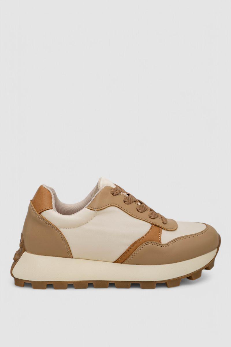 Кросівки жіночі демісезонні, колір бежевий, 248R214, фото 1