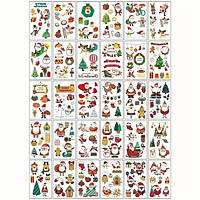 Набір дитячих тимчасових тату "Різдво та Новий рік № 1" tattoo-mini-set-cmas-30-1