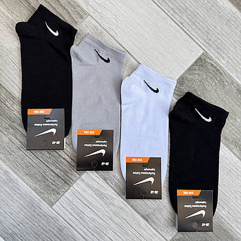 Шкарпетки жіночі демісезонні бавовна Nike Performance, Туреччина, розмір 36-40, короткі, асорті, 05145