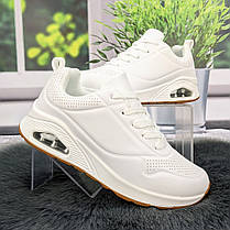 Кросівки жіночі Girnaive білі з коричневим демісезонним 4419, фото 3