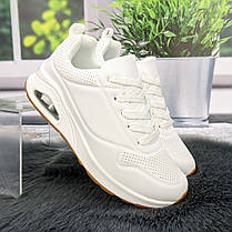 Кросівки жіночі Girnaive білі з коричневим демісезонним 4419, фото 4