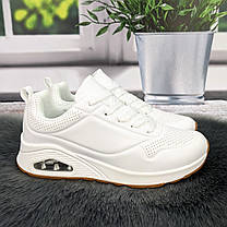 Кросівки жіночі Girnaive білі з коричневим демісезонним 4419, фото 5