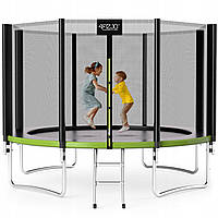 Батут із зовнішньою сіткою 4FIZJO Classic 12FT 374 см Black/Green (P-5907739312914)