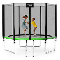 Батут із зовнішньою сіткою 4FIZJO Classic 10FT 312 см Black/Green (P-5907739314130)